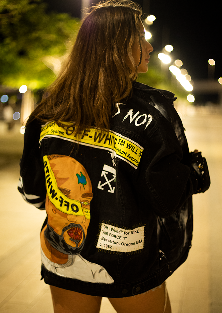 Off white sales denim jacket yellow