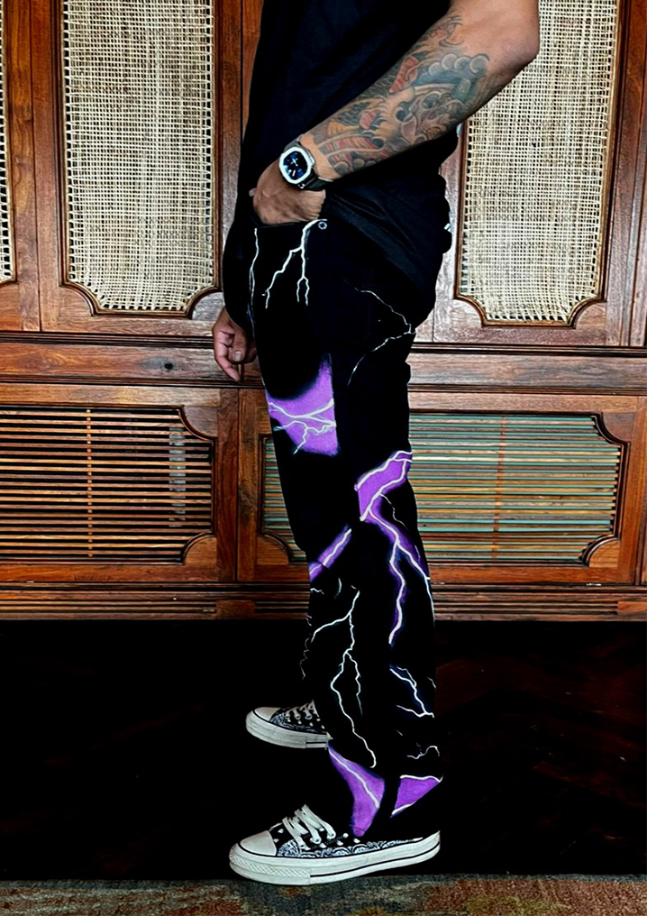 Jaded london hotsell purple lightning jeans