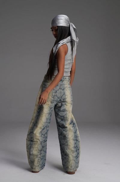 SHADOW PAISLEY UNISEX VALKYRE FABRIC JEANS