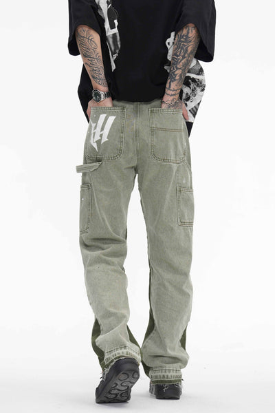 HOLLYWOOD HIDEOUT PALE GREEN VALKYRE JEANS