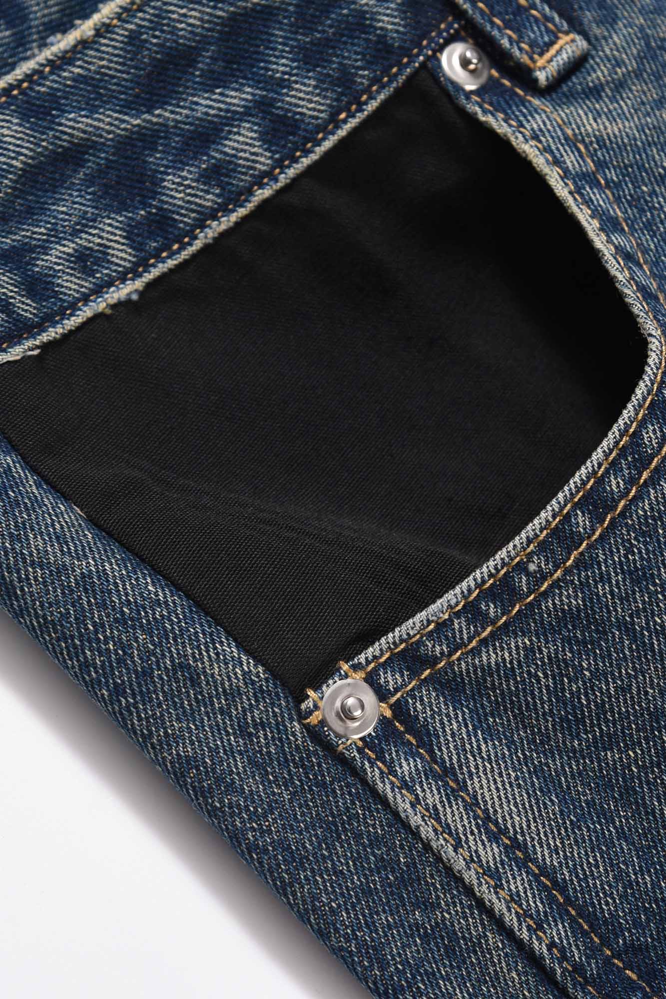 BLACK PIPING SLIM FIT VALKYRE JEANS