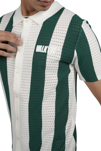 'HOME RUN' VALKYRE GREEN/WHITE BASEBALL SHIRT