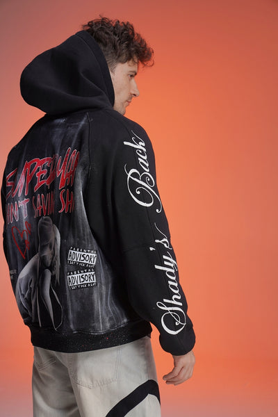 ‘SUPERMAN AIN'T SAVING NONE’ VALKYRE HAND PAINTED HOODIE