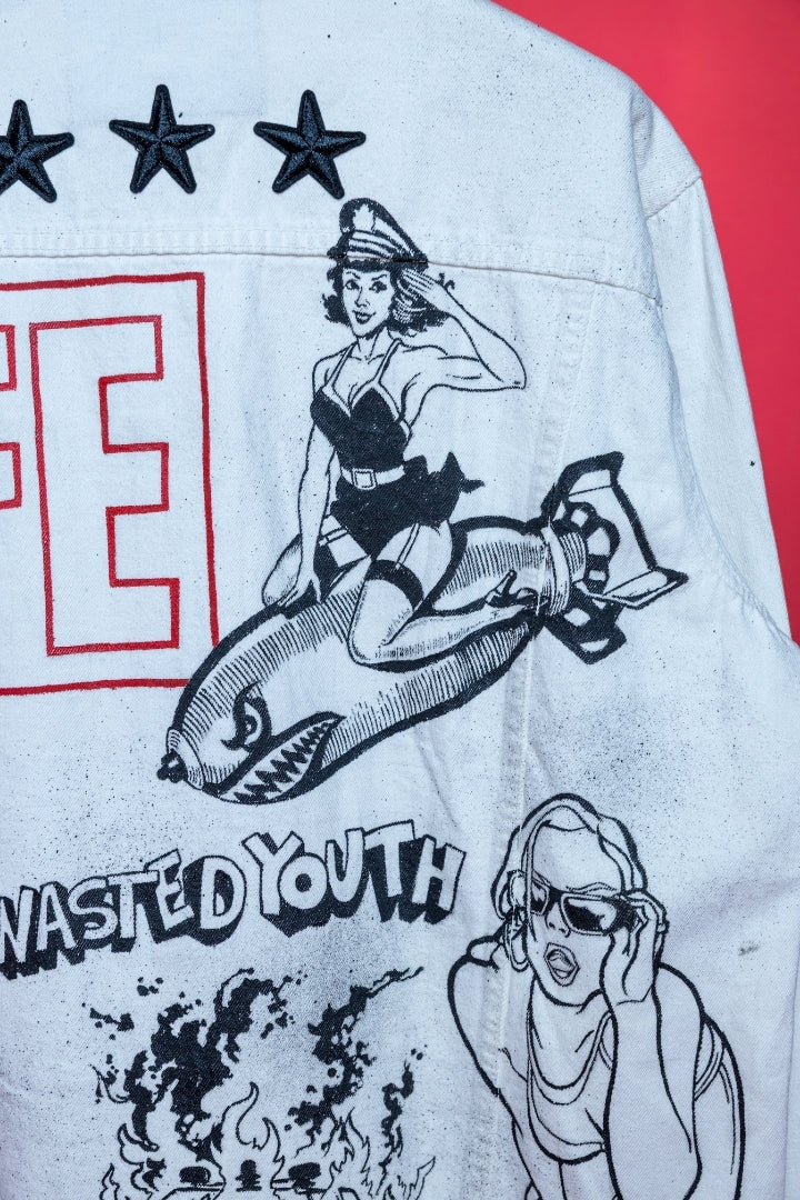 ‘WASTED YOUTH’ VALKYRE HAND PAINTED JACKET