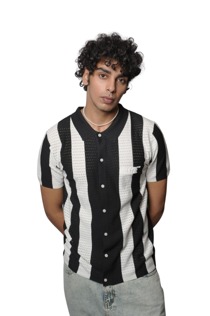 'HOME RUN' VALKYRE BLACK/WHITE BASEBALL SHIRT