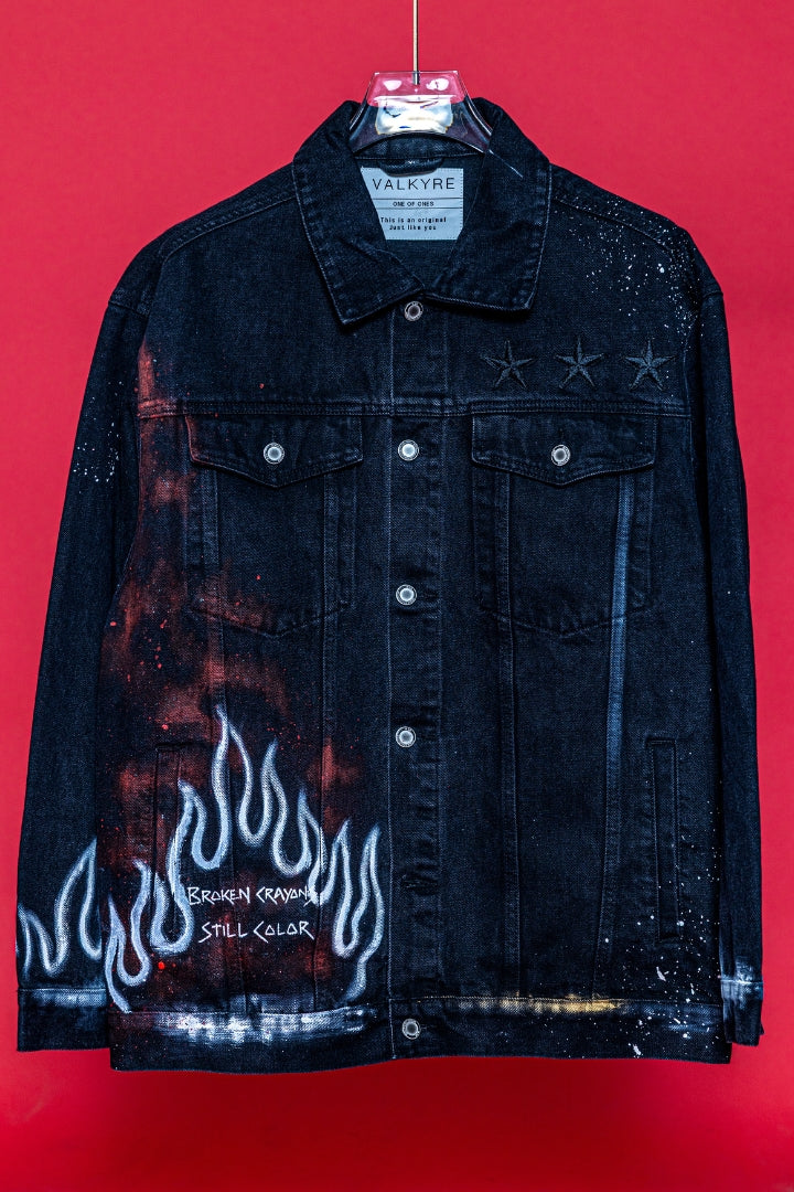 ‘LOVE & AMMO’ VALKYRE HAND PAINTED JACKET