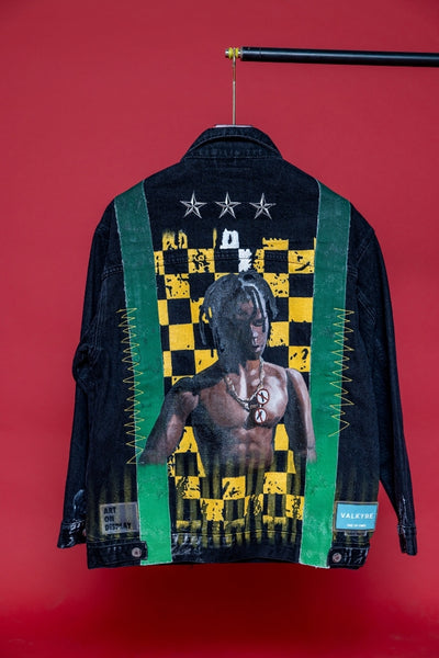 ‘CHECKMATE CACTUS’ VALKYRE HAND PAINTED JACKET