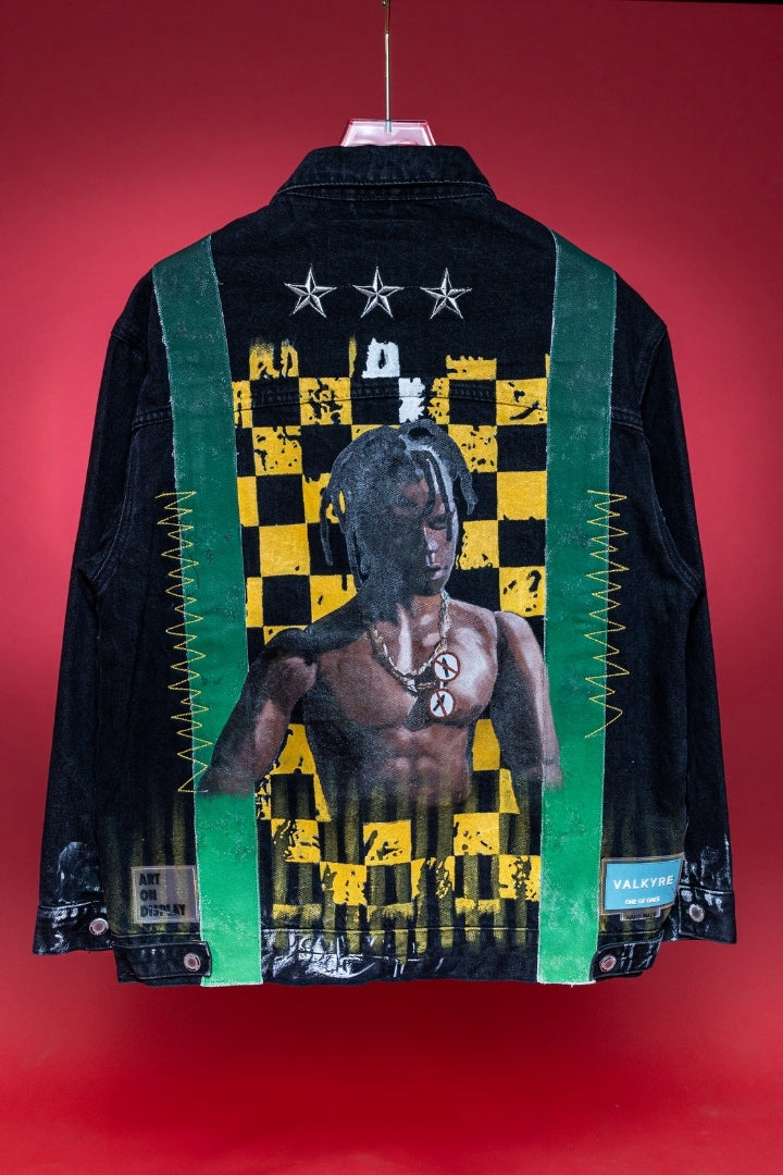 ‘CHECKMATE CACTUS’ VALKYRE HAND PAINTED JACKET