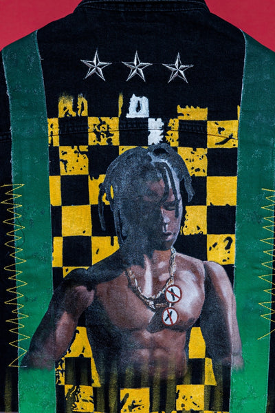 ‘CHECKMATE CACTUS’ VALKYRE HAND PAINTED JACKET