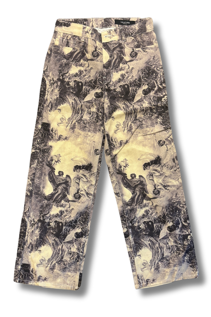 CRUSADER PRINTED VALKYRE CANVAS PANTS