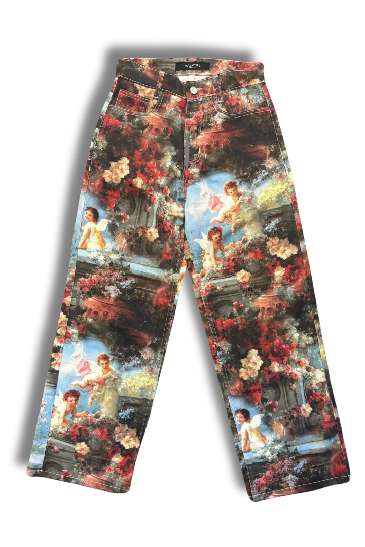 CUPID PRINTED VALKYRE CANVAS PANTS