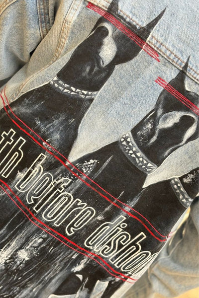 ‘DEATH BEFORE DISHONOR’ VALKYRE HAND PAINTED JACKET 3.0
