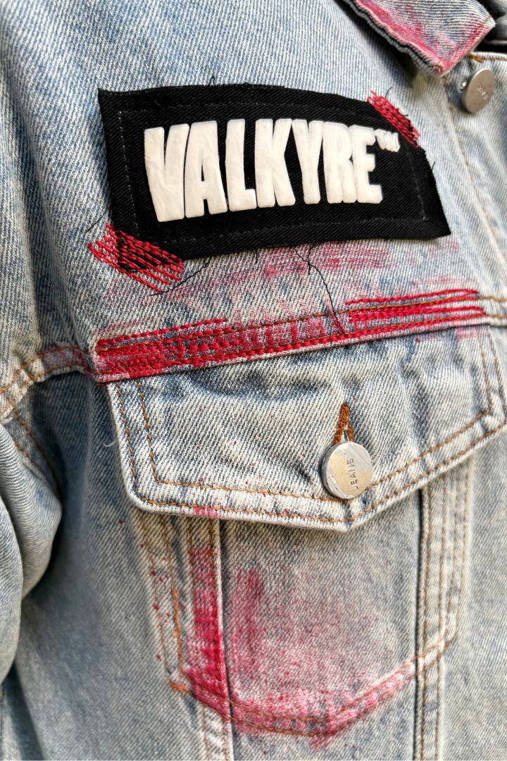 ‘DEATH BEFORE DISHONOR’ VALKYRE HAND PAINTED JACKET 3.0