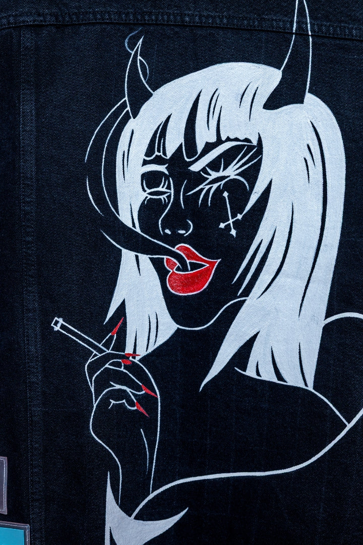 'CAN'T RUSH GREATNESS' VALKYRE HAND PAINTED JACKET
