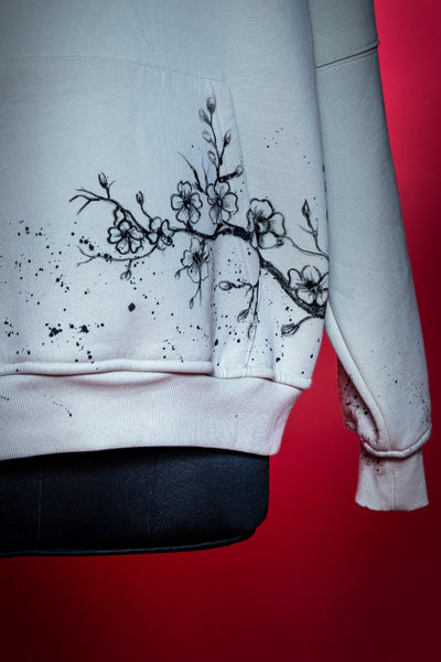 ‘SOARING SAKURA’ VALKYRE HAND PAINTED HOODIE