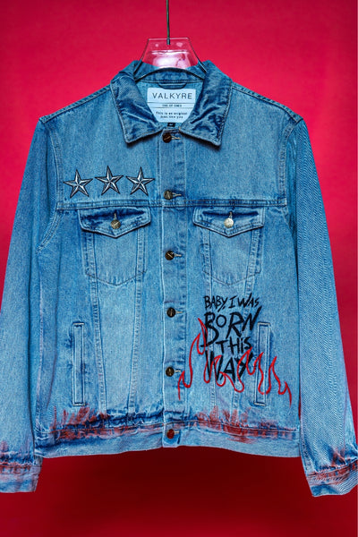 ‘LOVE DON’T FADE’ VALKYRE HAND PAINTED JACKET
