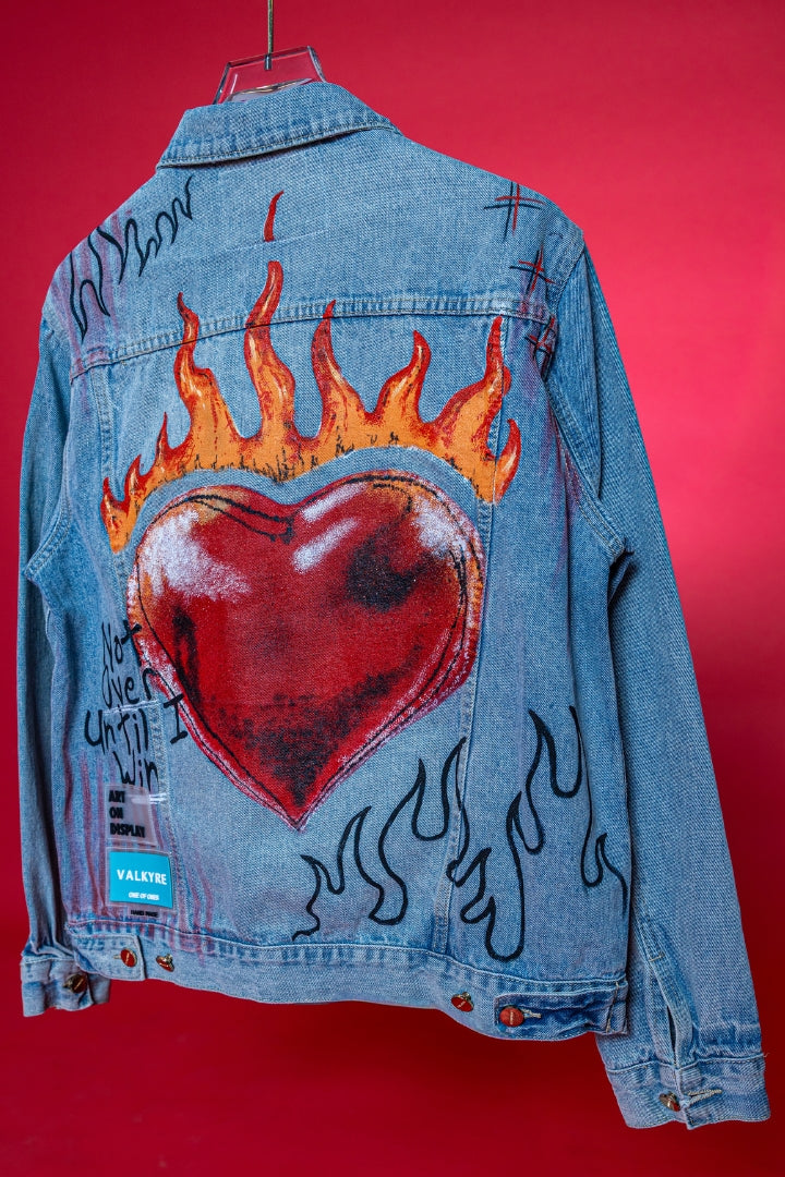 ‘LOVE DON’T FADE’ VALKYRE HAND PAINTED JACKET