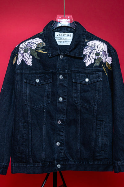 ‘INK AND PETALS’ VALKYRE HAND PAINTED JACKET