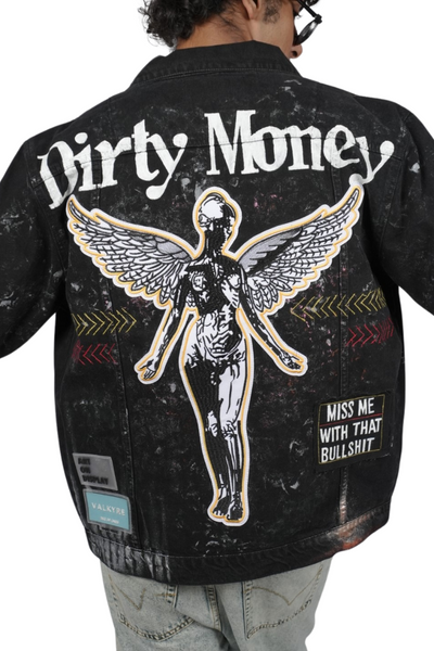 'DIRTY MONEY' BLACK VALKYRE JACKET