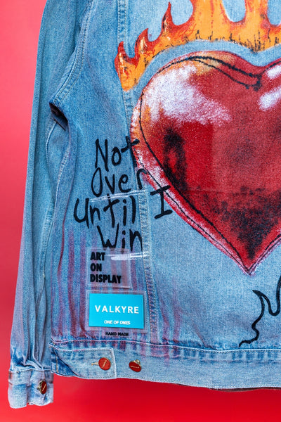 ‘LOVE DON’T FADE’ VALKYRE HAND PAINTED JACKET