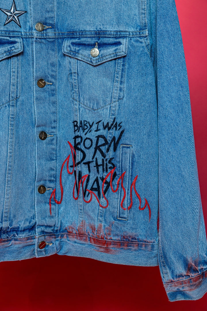‘LOVE DON’T FADE’ VALKYRE HAND PAINTED JACKET