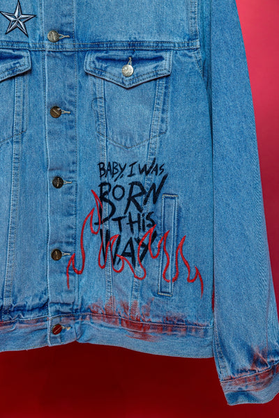 ‘LOVE DON’T FADE’ VALKYRE HAND PAINTED JACKET