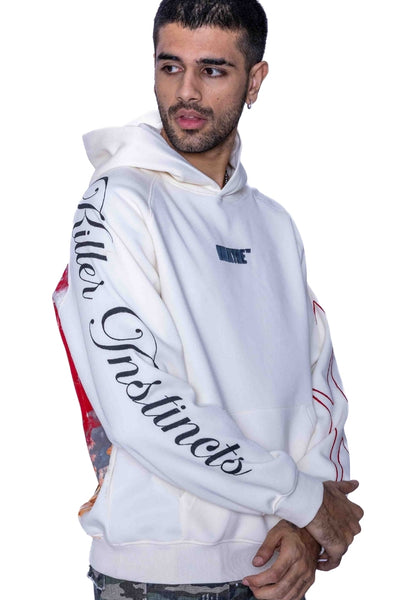 ‘NO GUTS, NO GLORY’ VALKYRE HAND PAINTED HOODIE