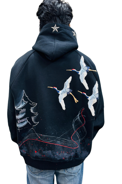 ‘SACRED JOURNEY’ VALKYRE HAND PAINTED HOODIE