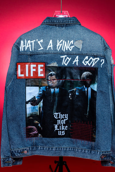 ‘WHAT'S KING TO A GOD’ VALKYRE HAND PAINTED JACKET