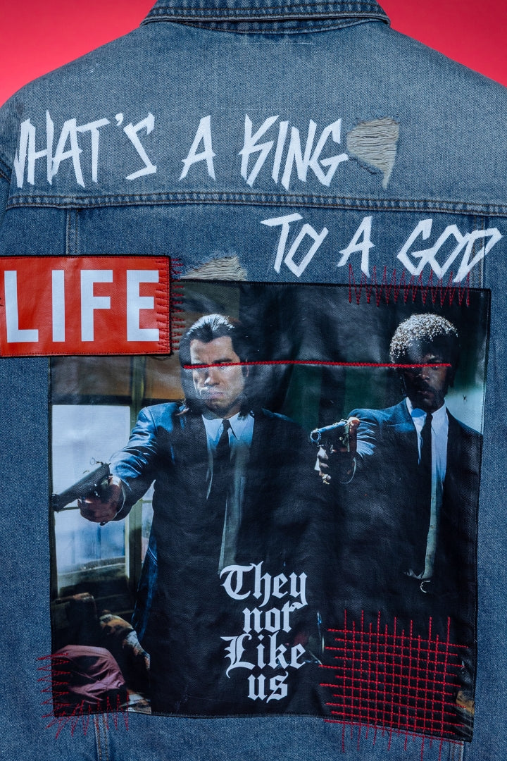 ‘WHAT'S KING TO A GOD’ VALKYRE HAND PAINTED JACKET