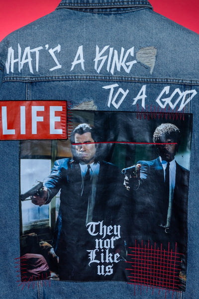 ‘WHAT'S KING TO A GOD’ VALKYRE HAND PAINTED JACKET
