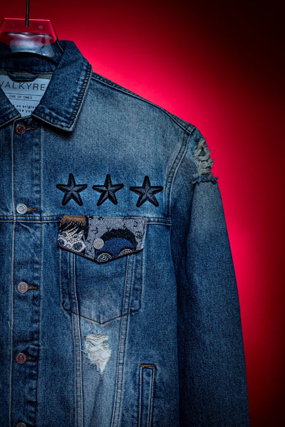 ‘RUN THE BLOCK’ VALKYRE HAND PAINTED JACKET