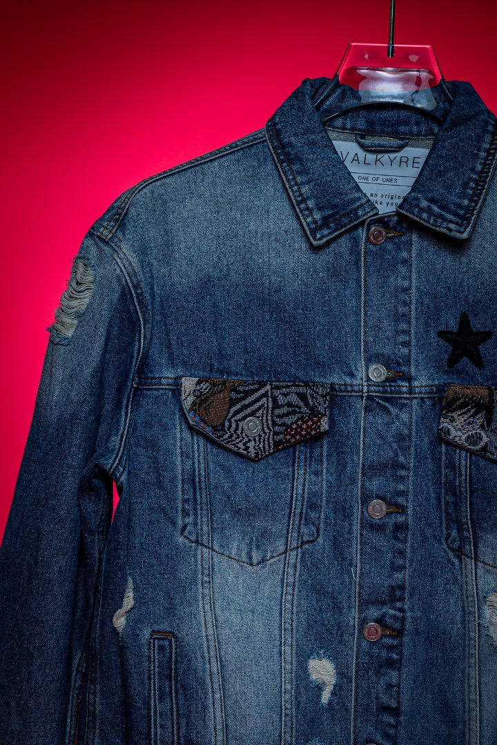 ‘RUN THE BLOCK’ VALKYRE HAND PAINTED JACKET
