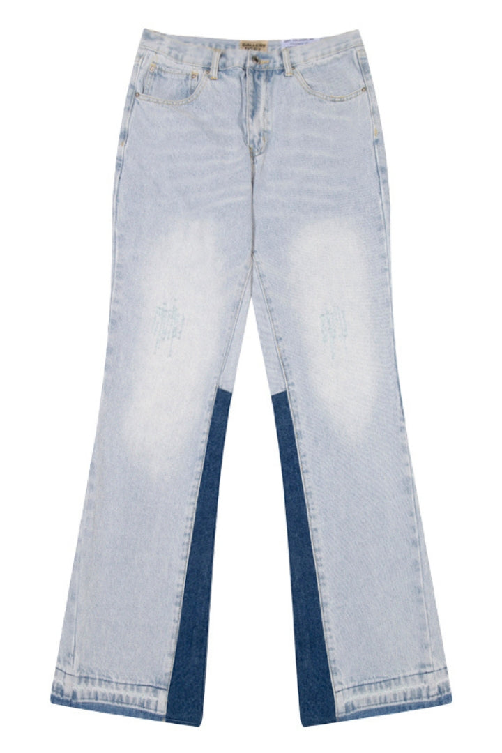 DUOTONE DENIM FLARED VALKYRE JEANS