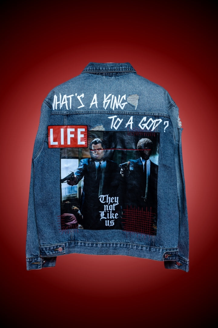 ‘WHAT'S KING TO A GOD’ VALKYRE HAND PAINTED JACKET