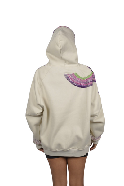 'SIDEWING SPIRIT' VALKYRE EMBROIDERED HOODIE