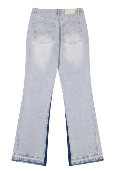 DUOTONE DENIM FLARED VALKYRE JEANS