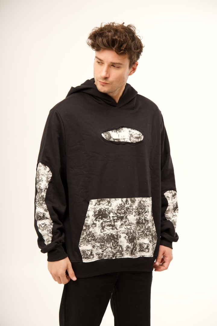 'SHADOW SAFARI' VALKYRE BLACK HOODIE