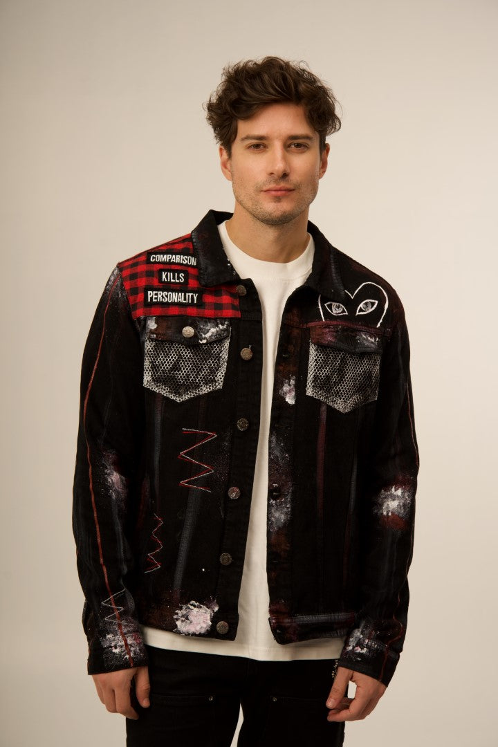 PANTHER 'POWER TO THE PEOPLE' BLACK VALKYRE JACKET