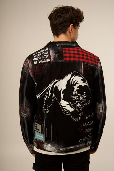 PANTHER 'POWER TO THE PEOPLE' BLACK VALKYRE JACKET