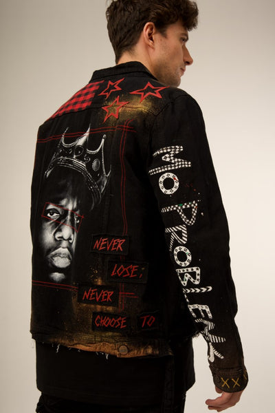 NOTORIOUS B.I.G 'NEVER LOSE, NEVER CHOSE TO' BLACK VALKYRE JACKET