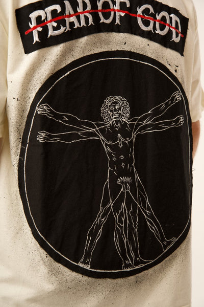 FEAR OF GOD vs VITRUVIAN MAN OFF WHITE VALKYRE TSHIRT