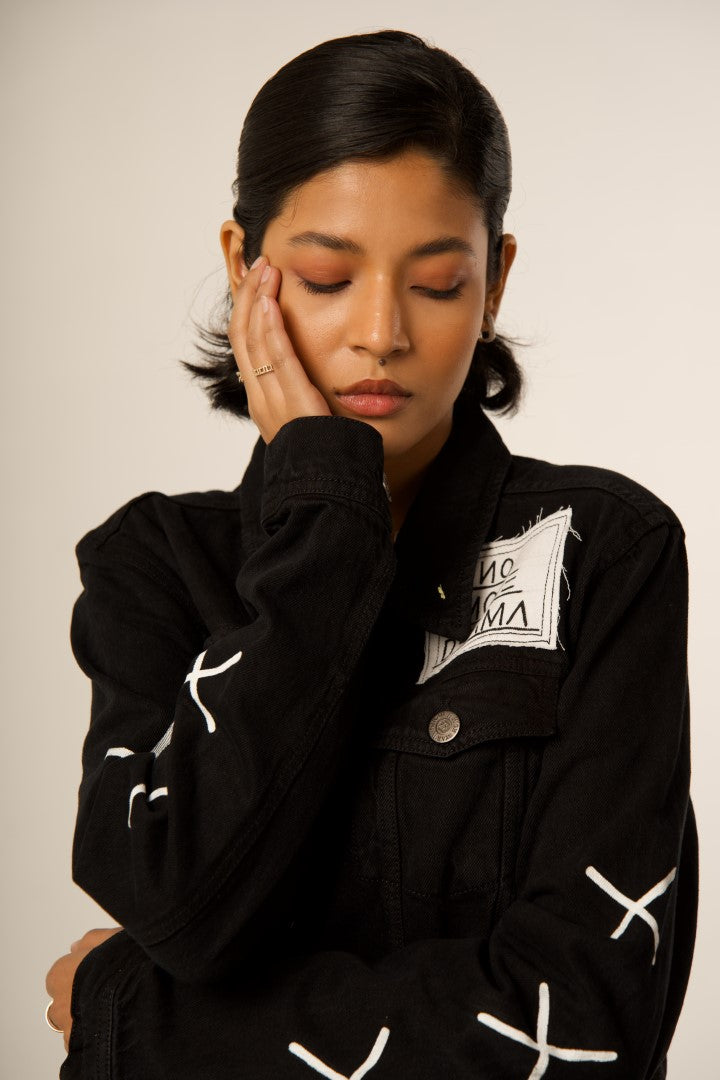 BASQUIAT - 'ON MY WORST BEHAVIOUR' BLACK VALKYRE JACKET