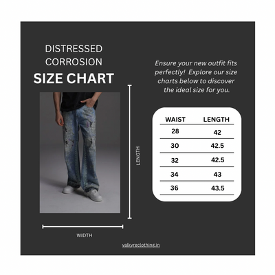 'DISTRESSED CORROSION' UNISEX VALKYRE PANTS