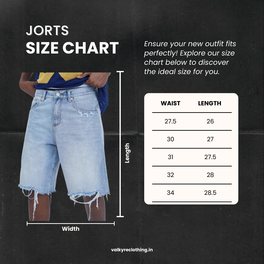 'WASHED RIPPER' VALKYRE DENIM SHORTS
