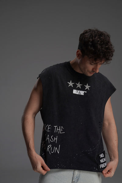 ‘LOVE IS WAR’ VALKYRE SLEEVELESS TOP
