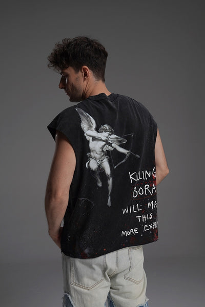 ‘LOVE IS WAR’ VALKYRE SLEEVELESS TOP