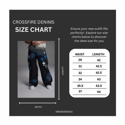 CROSSFIRE BLUE UNISEX VALKYRE JEANS