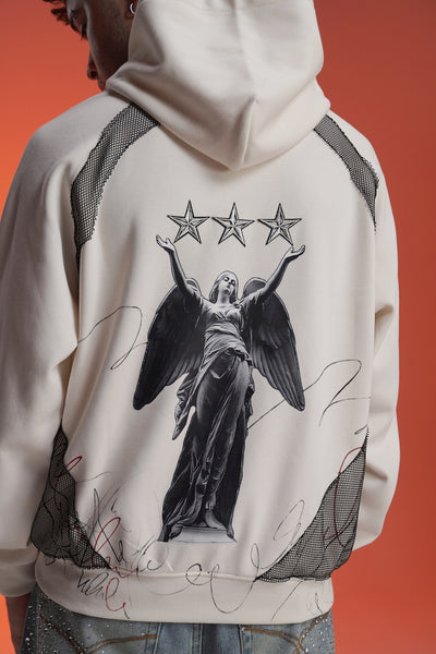 ‘CROWNED BY STARS’ VALKYRE HAND PAINTED HOODIE