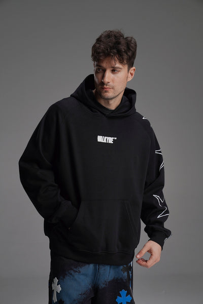 ‘BAD CHOICES MAKE GOOD STORIES’ VALKYRE HAND PAINTED HOODIE